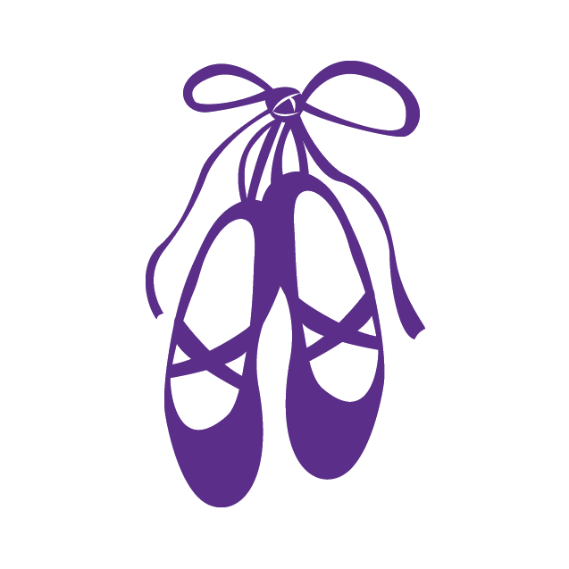 Stickers adhésifs de chaussons de danse classique pour filles - Décorécébo