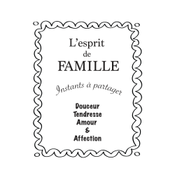 Sticker l'esprit de famille