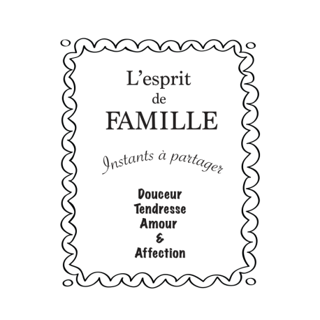 Sticker l'esprit de famille