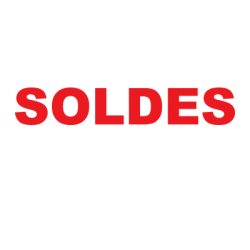 Sticker texte Soldes vitrine