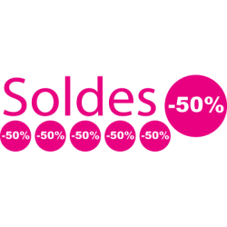 Stickers soldes pour vitrine