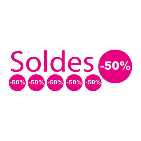 Stickers soldes pour vitrine