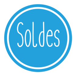 Sticker signalétique vitrine soldes