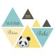 Stickers scandinave Panda