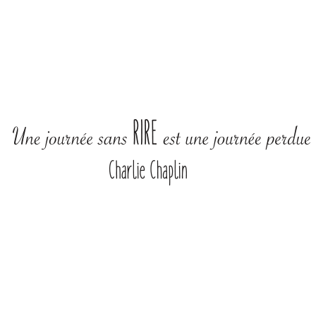Sticker citation Charlie Chalpin 