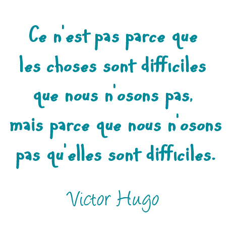 Sticker citation Victor Hugo