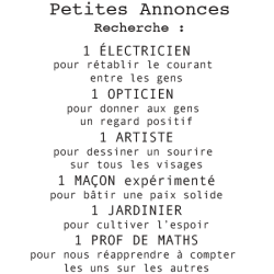 Stickers texte Les petites annonces