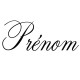 Sticker prénom personnalisable chic