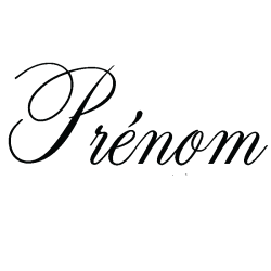 Sticker prénom personnalisable chic