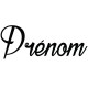 Sticker prénom personnalisable calligraphie