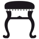 Sticker baroque : Tabouret clous