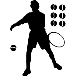 Sticker Tennis - Joueur 1
