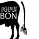 Sticker vache avec fourchette