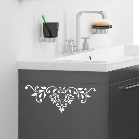 Sticker baroque salle de bain