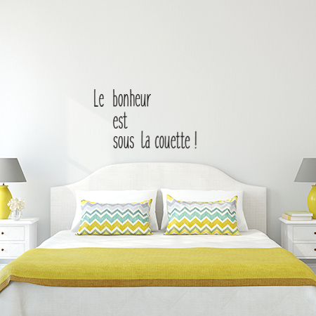 Autocollant texte mural