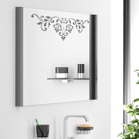 Sticker frise miroir baroque