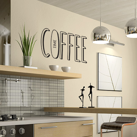 Sticker texte coffee