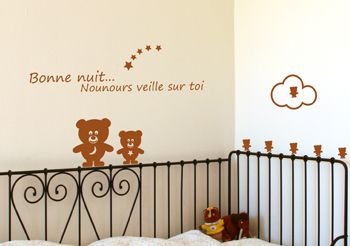 Stickers Personnalisé Bonne nuit bébé